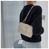 Chain Crossbody Bag Texture Handheld Shoulder Bag