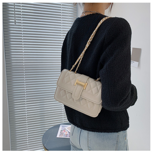 Chain Crossbody Bag Texture Handheld Shoulder Bag