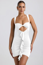 Women's pleated ribbon dress