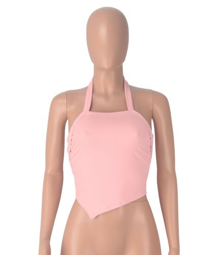 Integrated neck hanging sports vest