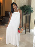 Women's camisole sleeveless loose Bohemian long skirt