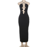 Hollow camisole backless dress