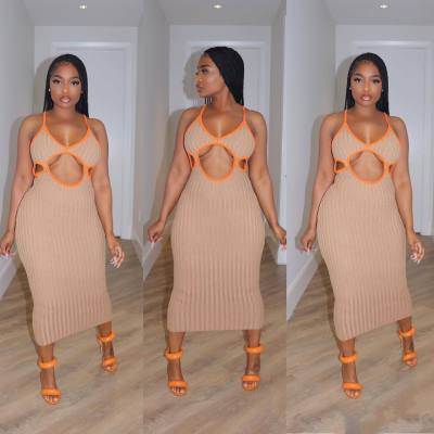 Chest hollow sexy dress