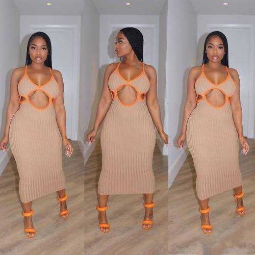 Chest hollow sexy dress