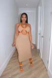 Chest hollow sexy dress