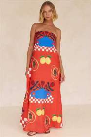 Fashionable, Comfortable, Sexy Wrapped Chest Long Dress
