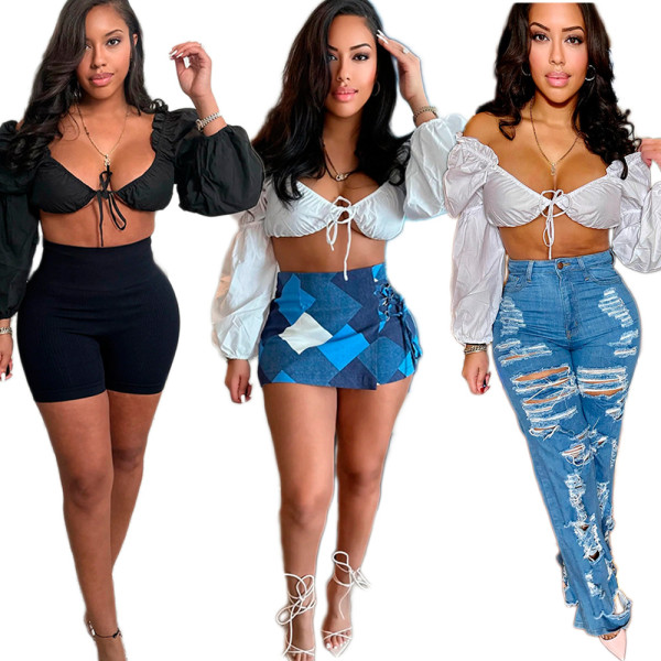 Sexy and versatile strapless top for women's clothing