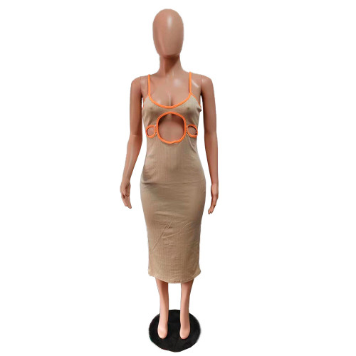 Chest hollow sexy dress