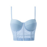 Small camisole with chest pad, strapless bra, corset, small tank top
