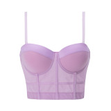 Small camisole with chest pad, strapless bra, corset, small tank top