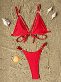 Strap swimsuit backless swimsuit