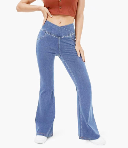 Cowboy flared pants