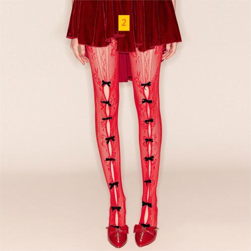 Slim fit bow, step on feet, leggings, long pants