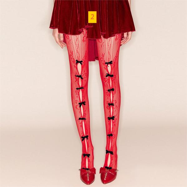Slim fit bow, step on feet, leggings, long pants