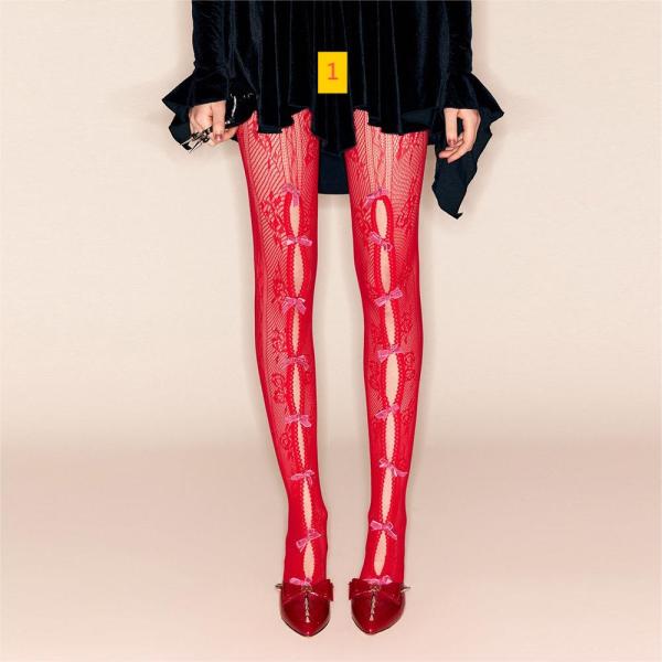 Slim fit bow, step on feet, leggings, long pants