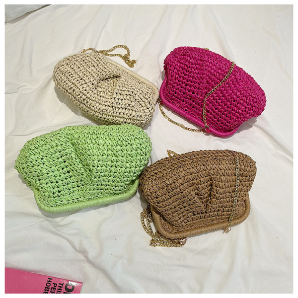 Grass woven crossbody bag