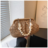 Woven handbag, single shoulder underarm bag