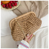 Grass woven crossbody bag