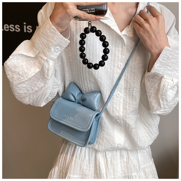 Bow shaped small square bag, crossbody small bag