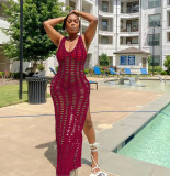 Mesh vest beach skirt