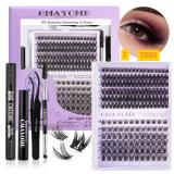 Large capacity single cluster false eyelash cover box
