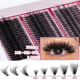There are tools to mix and pack thick curly false eyelashes