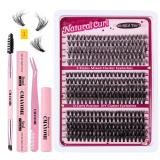 There are tools to mix and pack thick curly false eyelashes