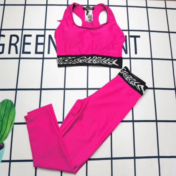 Split body yoga two-piece long pants swimsuit