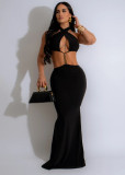 Adjustable strap oversized dress