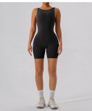Hollow out back yoga jumpsuit