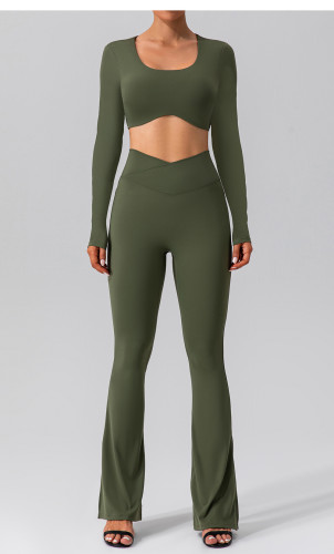 Quick drying tight fitting sports long sleeved suit