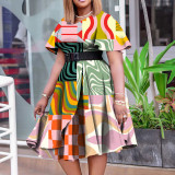 Women's commuting slim fit plus size dress