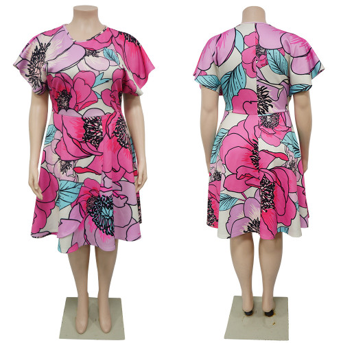 Women's commuting slim fit plus size dress