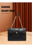 Ling grid chain crossbody bag shoulder bag