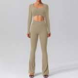 Quick drying tight fitting sports long sleeved suit