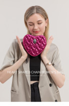 Heart shaped chain shoulder crossbody bag Heart shaped chain shoulder crossbody bag