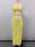 Knitted hollowed out beach bikini swimsuit, hoodie, sun protection suit