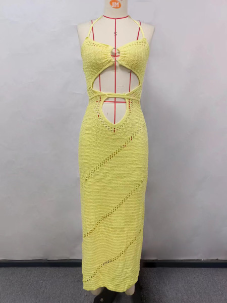 Knitted hollowed out beach bikini swimsuit, hoodie, sun protection suit