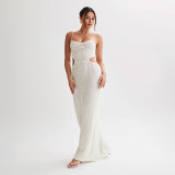 Knitted beach bikini swimsuit, hoodie, sun protection suit