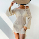 Beach bikini swimsuit, cover up, sun protection suit