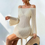 Beach bikini swimsuit, cover up, sun protection suit