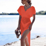 Hollow out splicing straps, compared to base swimsuits and sun protection shirts
