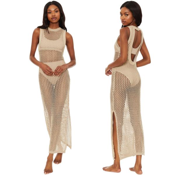 Hollow knit vest vacation skirt bikini outer cover shirt