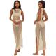 Hollow knit vest vacation skirt bikini outer cover shirt