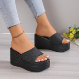 Large women's thick soled sandals