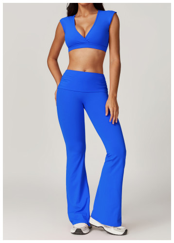 Tight fitting back quick drying yoga set