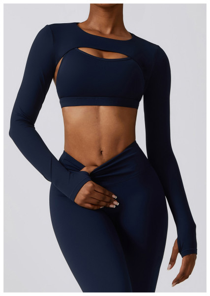Bra+Shoulder+Pants Three piece Sports Set