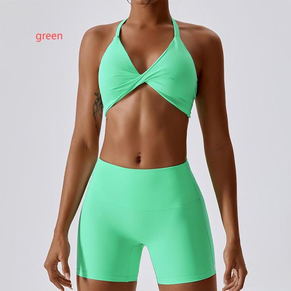 Bra+shorts quick drying yoga exercise set