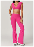 Tight fitting back quick drying yoga set