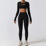 Bra+Shoulder+Pants Three piece Sports Set